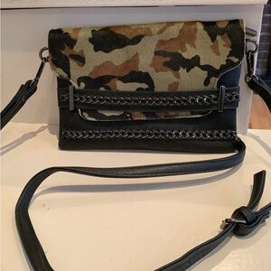 Camouflage and Black Women's Bag